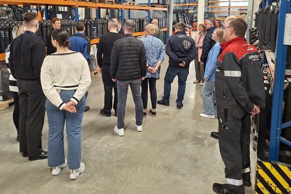 Während der Betriebsbesichtigung