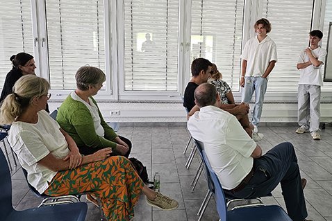 Beim Vortrag Beim Vortrag