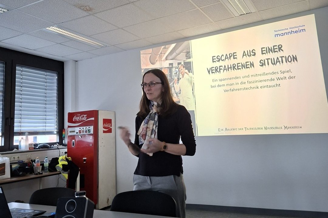 Escape-Game zur Verfahrenstechnik mit Dr. Isabell Sommer Escape-Game zur Verfahrenstechnik mit Dr. Isabell Sommer