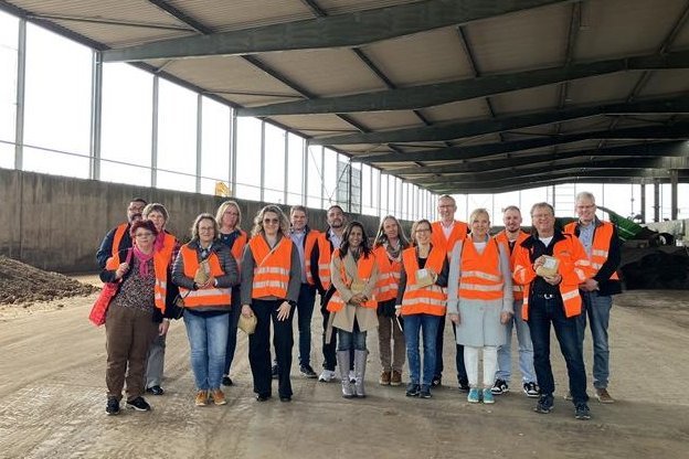 Zufriedene Betriebserkundende