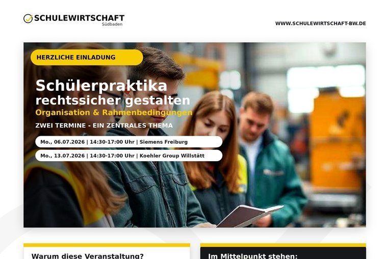 Schülerpraktika rechtssicher gestalten Schülerpraktika rechtssicher gestalten