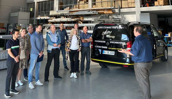 Interessante Werksführung bei Galaxy Energy in Berghülen