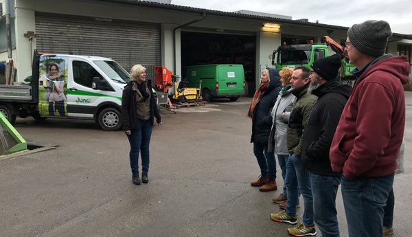 Interessierte Netzwerker*innen bei JUNG