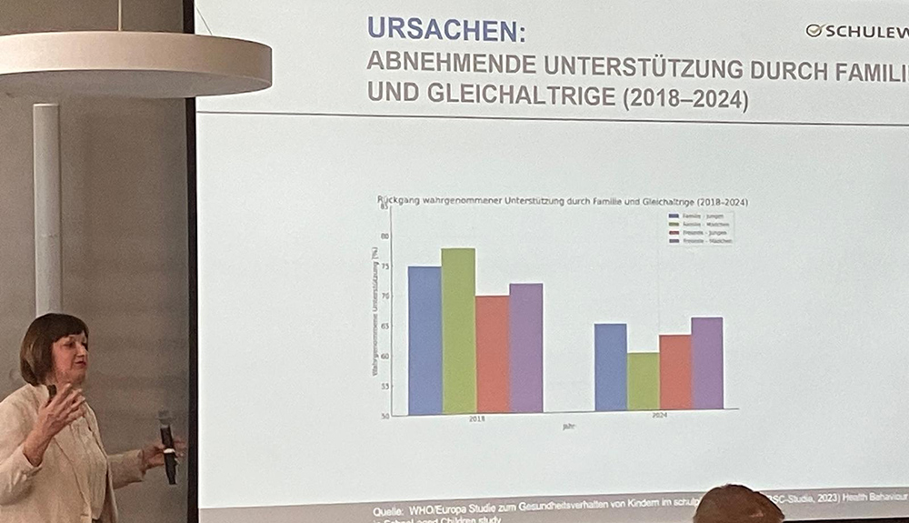 Manja Hannemann bei ihrem Vortrag Manja Hannemann bei ihrem Vortrag